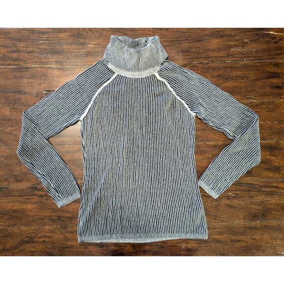 Abercrombie & Fitch Sweater Women's Small Cut Out Ribbed Turtleneck Long Sleeves - Picture 1 of 13